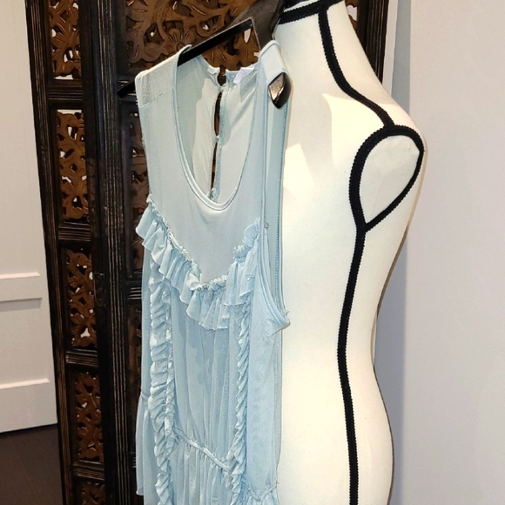New "Ripe" Brand Mint Green Soft Ruffle Blouse. - Picture 10 of 12